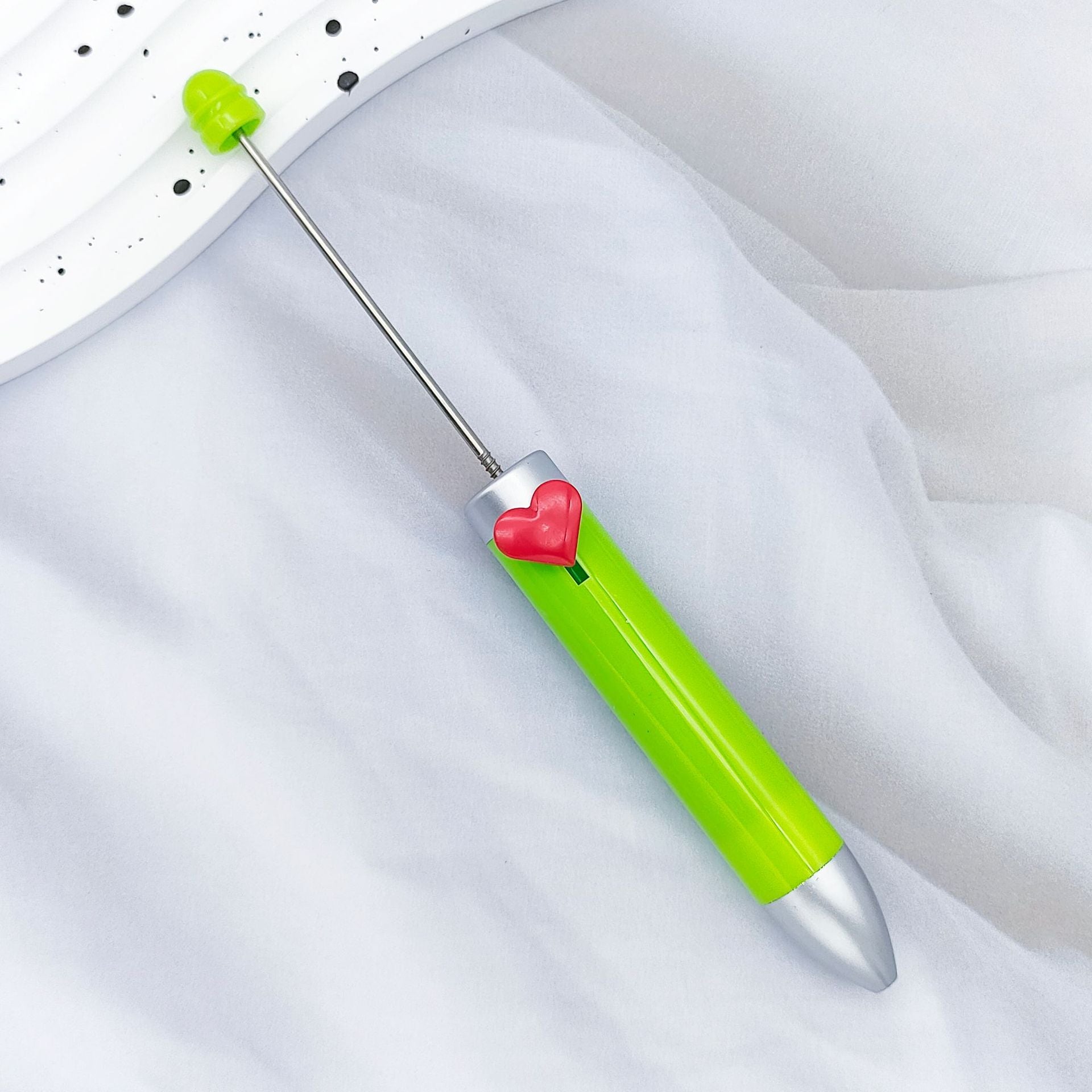 Wholesale 2pcs DIY Heart 7 Color Ballpoint Pen